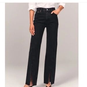 Abercrombie & Fitch Women's High Rise Black Jeans